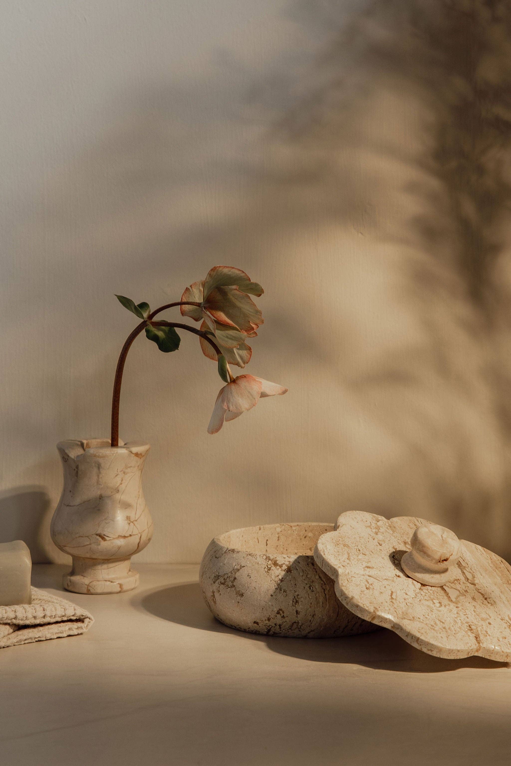 Villa Lua Home - Wholesale Decorative Box - Beige Travertine Trinket Box7