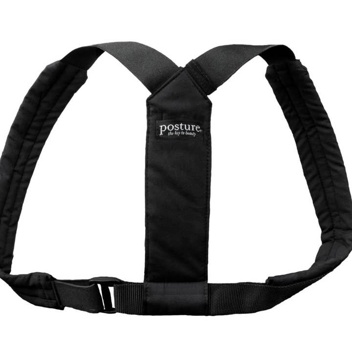 XTKare LLC – wholesale Fitness equipment – Swedish Posture Flexi Shoulder Muscles Support - Comfortable Adjustable Shoulder Brace Posture Corrector for Men & Women - Black L-XL
