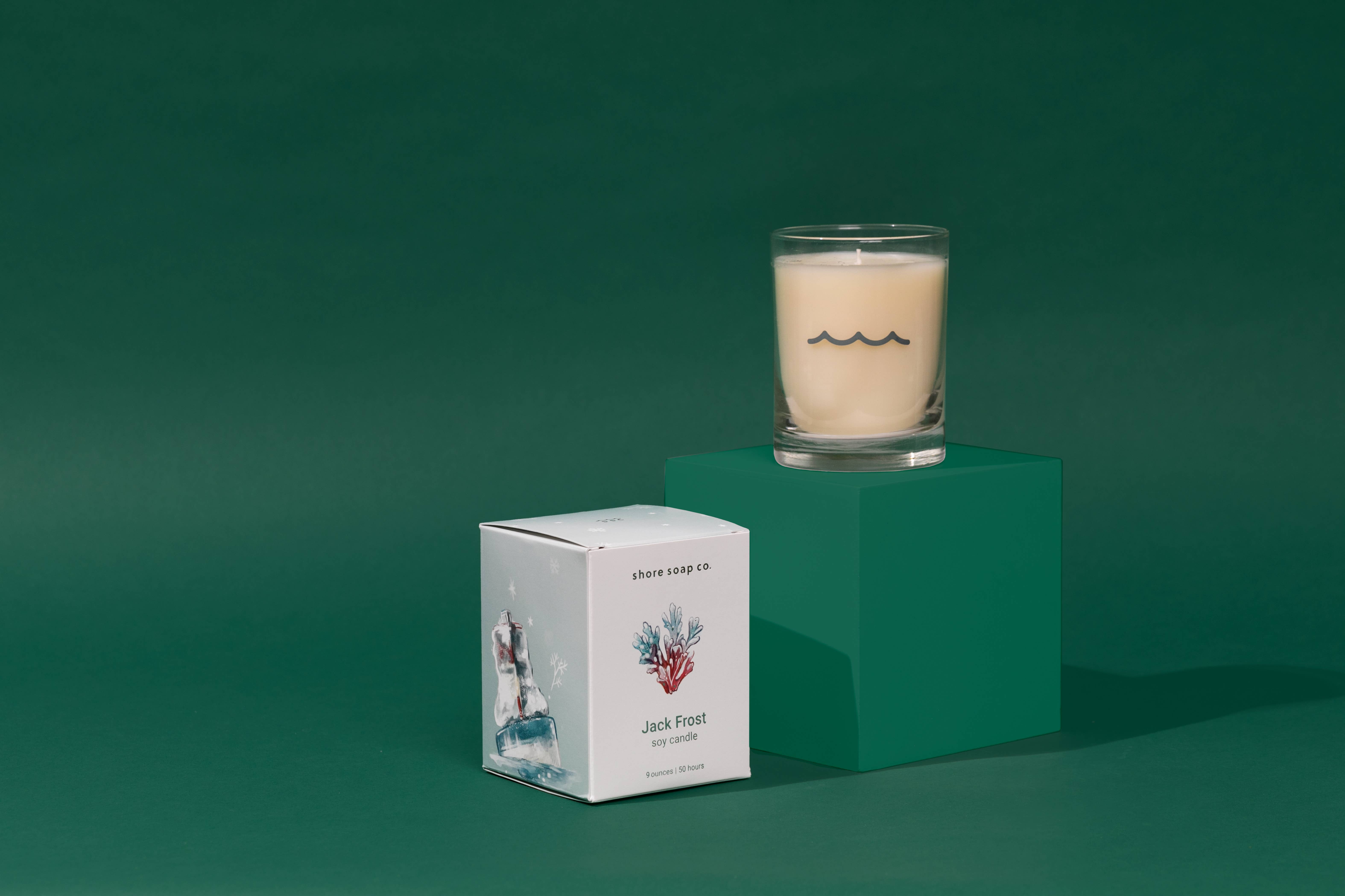 Shore Soap Co. – wholesale Jar/filled candle – Jack Frost Candle (Seasonal)2