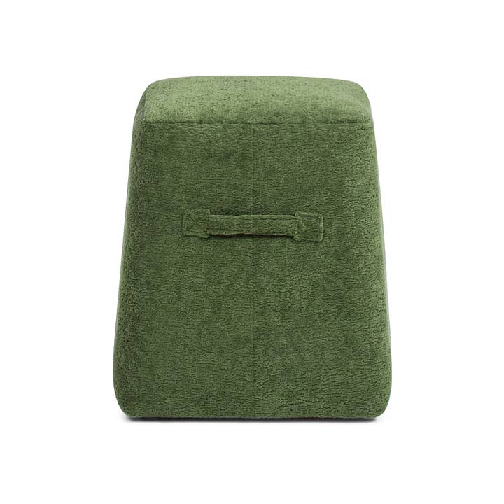 Clyde 14" Tapered Square Upholstered Ottoman Fleeced Teddy for wholesale by Jennifer Taylor Home