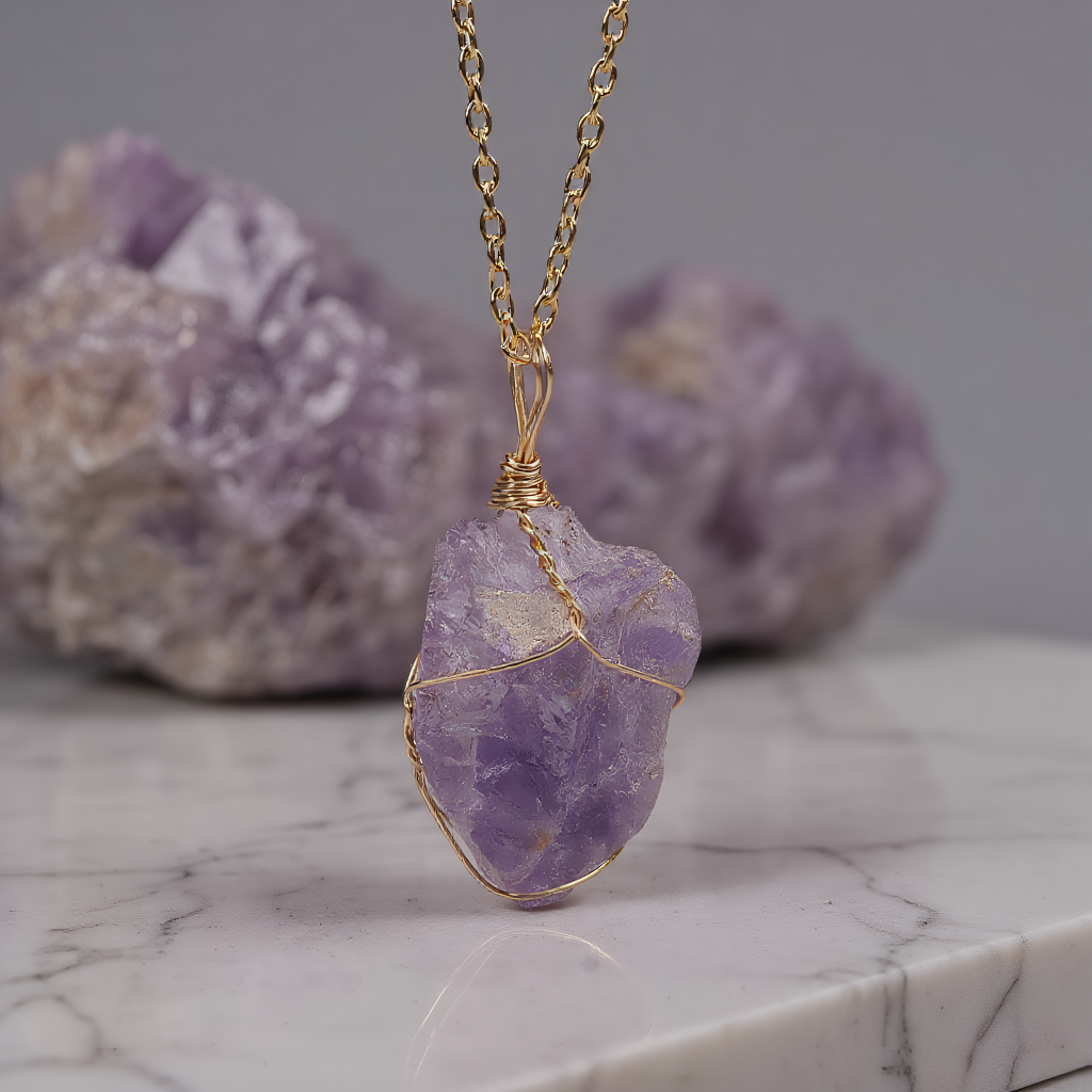 Katinki - Wholesale Pendant/Charm Necklace - Natural Crystal Irregular Pendant Necklace –Minimalist Stone0