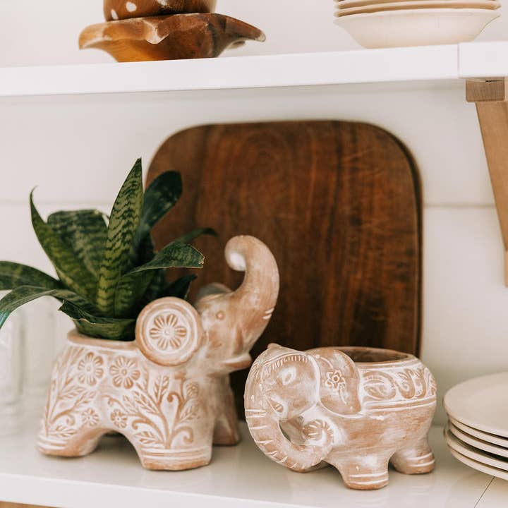 Ten Thousand Villages - Wholesale Plant Pot - Elephant Planter3