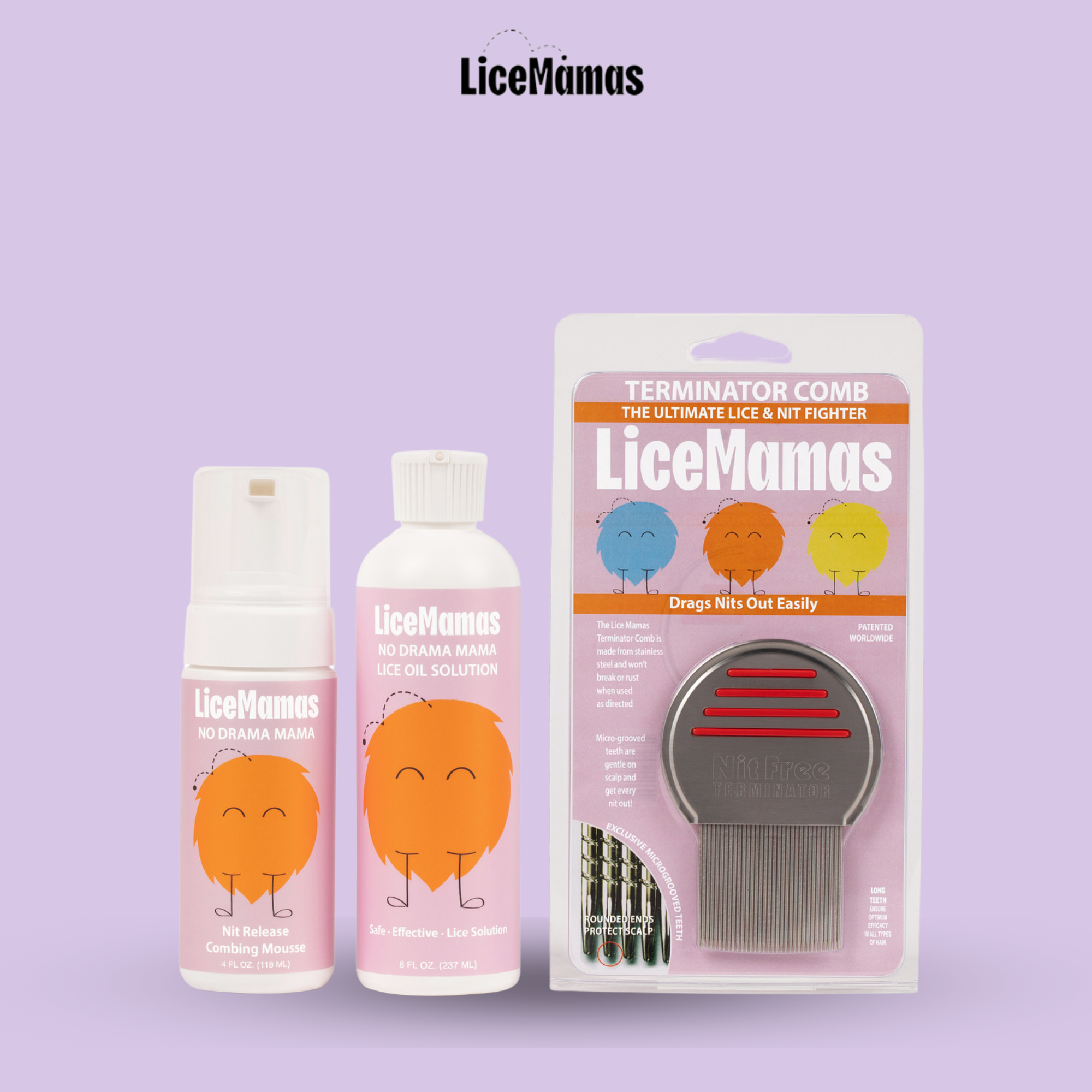 Lice Mamas, LLC - Wholesale Hair Conditioner - Lice Mamas Lice Treatment Kit – Oil, Mousse & Comb2