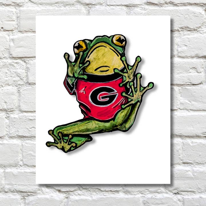 UGA Frog Print for wholesale by Athens Art & Frame