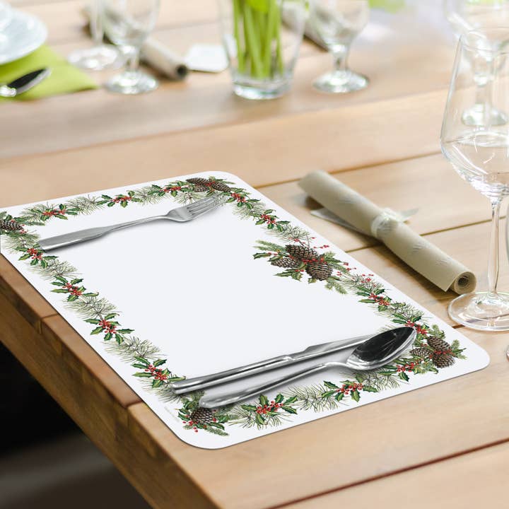 CounterArt/Highland Home/Thirstystone/CoasterStone - Wholesale Placemat - O' Christmas Tree Reversible Flexible Plastic Placemat6