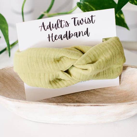Muslin Twist Headband for wholesale by New Creation VA