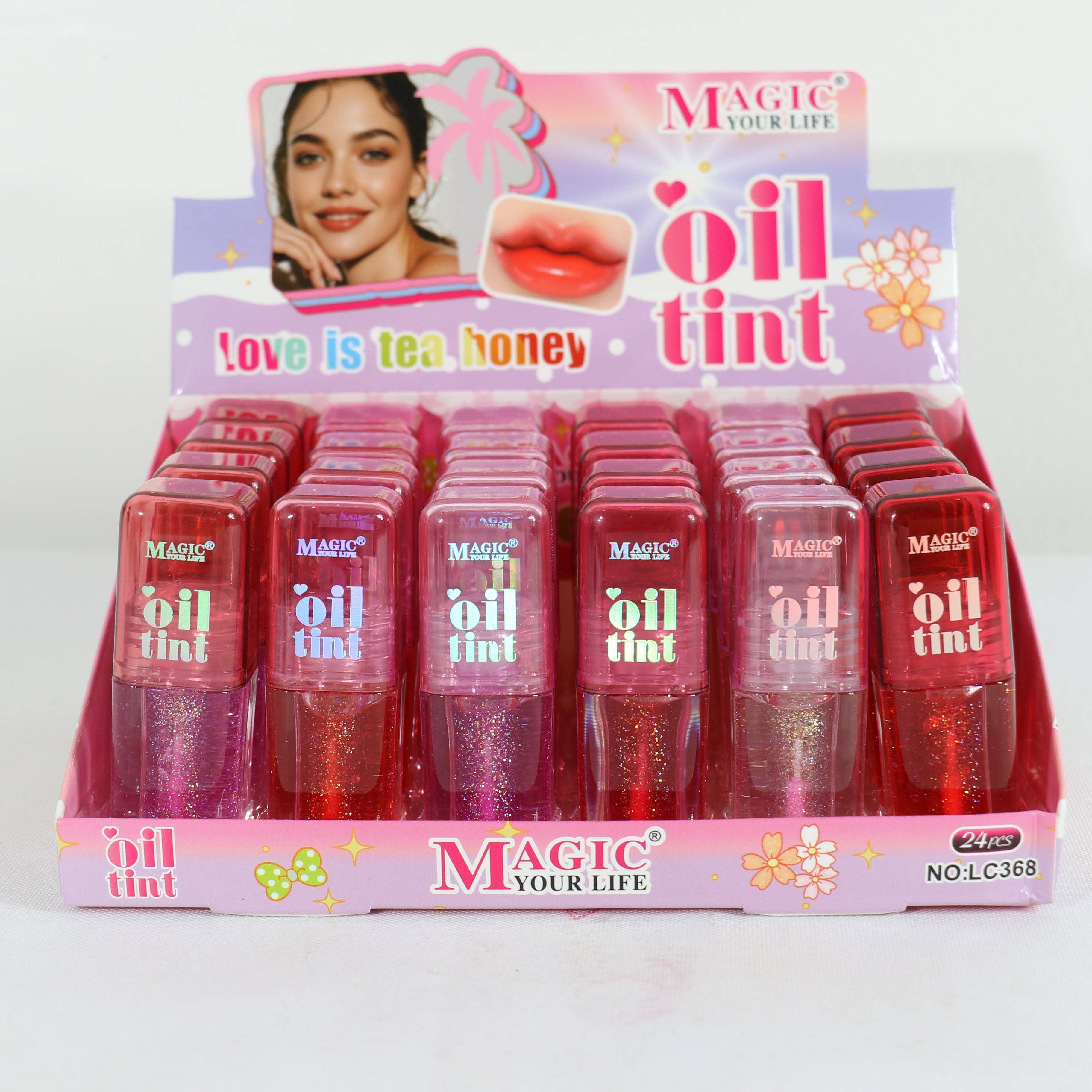 ASSORTED Magic you life Oil Tint Lip Gloss LC368. (24PC) for wholesale on Faire28