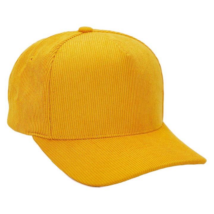 Cap Zone – wholesale Baseballkeps - Unisex – Premium keps i bomullscord med fem paneler och lätt böjd skärm6