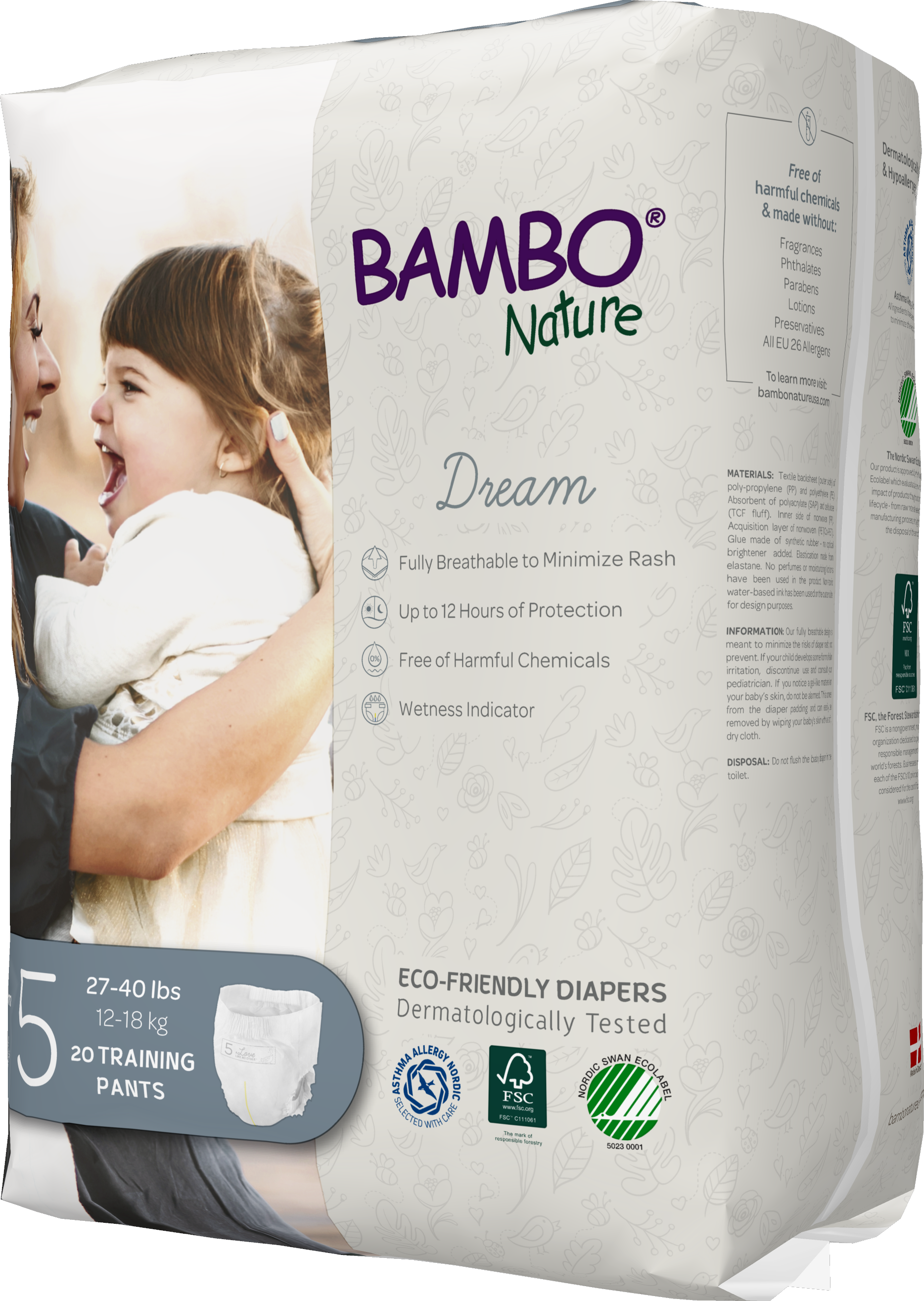 Bambo Nature USA - Wholesale Underwear/Diaper Cover - Baby - Bambo Nature Training Pants Size 51