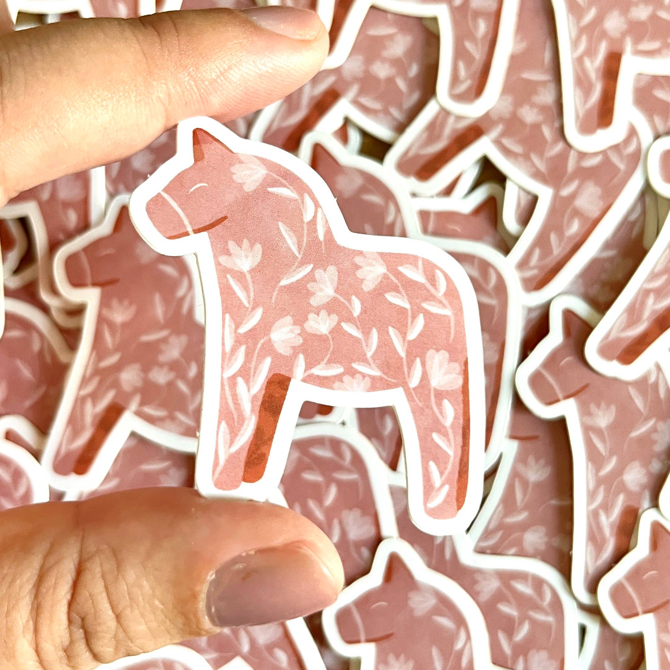 Claspy Creates - Wholesale Sticker - Dala Horse Mini Vinyl Sticker3