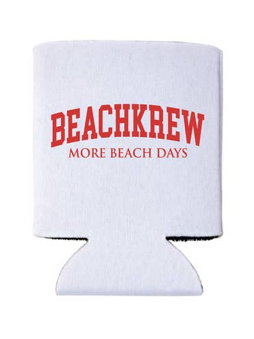 BEACHKREW VARSITY KOOZIE - WHITE for wholesale by Beach Krew