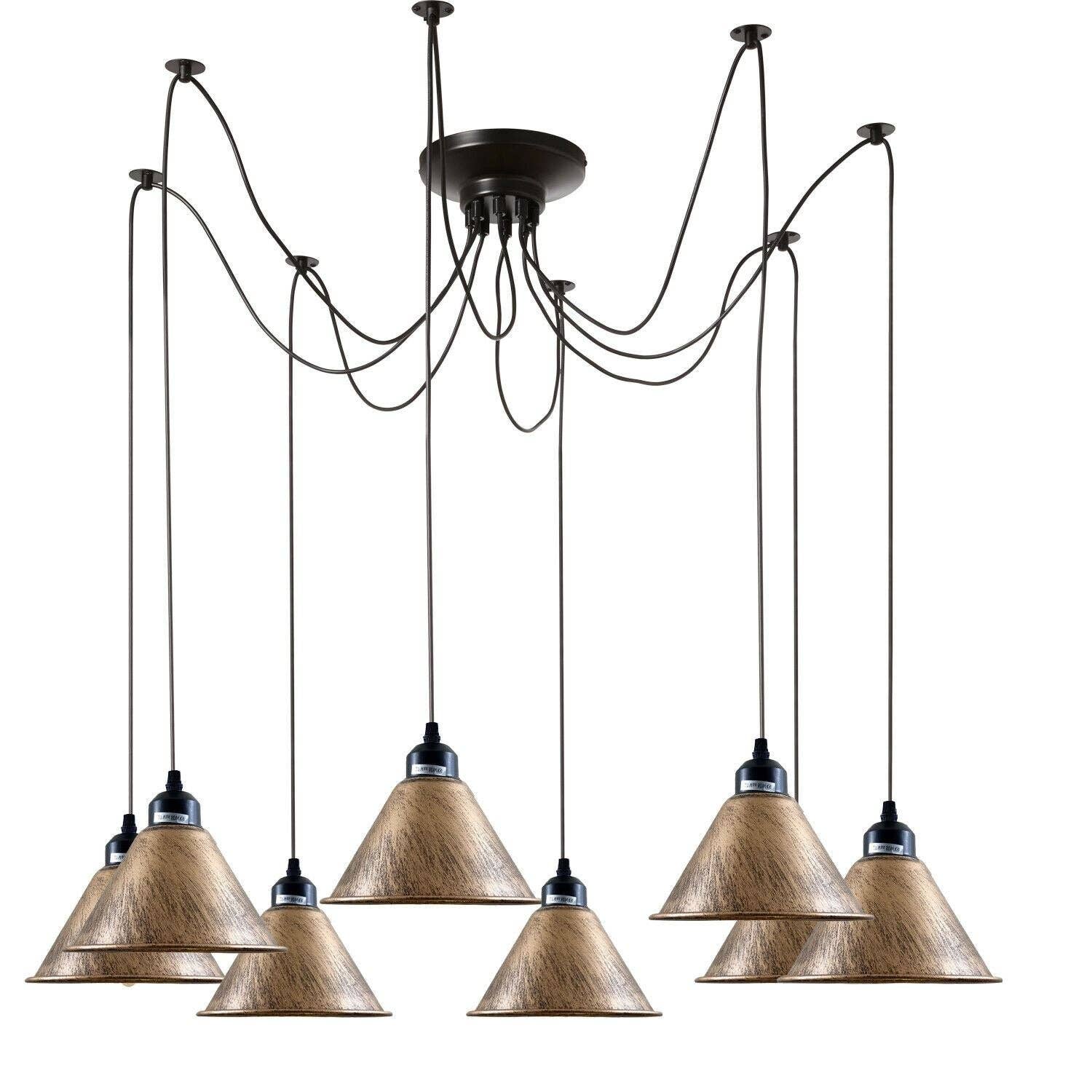 Ledsone - Wholesale Chandelier/Hanging Light - Industrial Retro Modern 8Way Vintage Loft Spider Light0