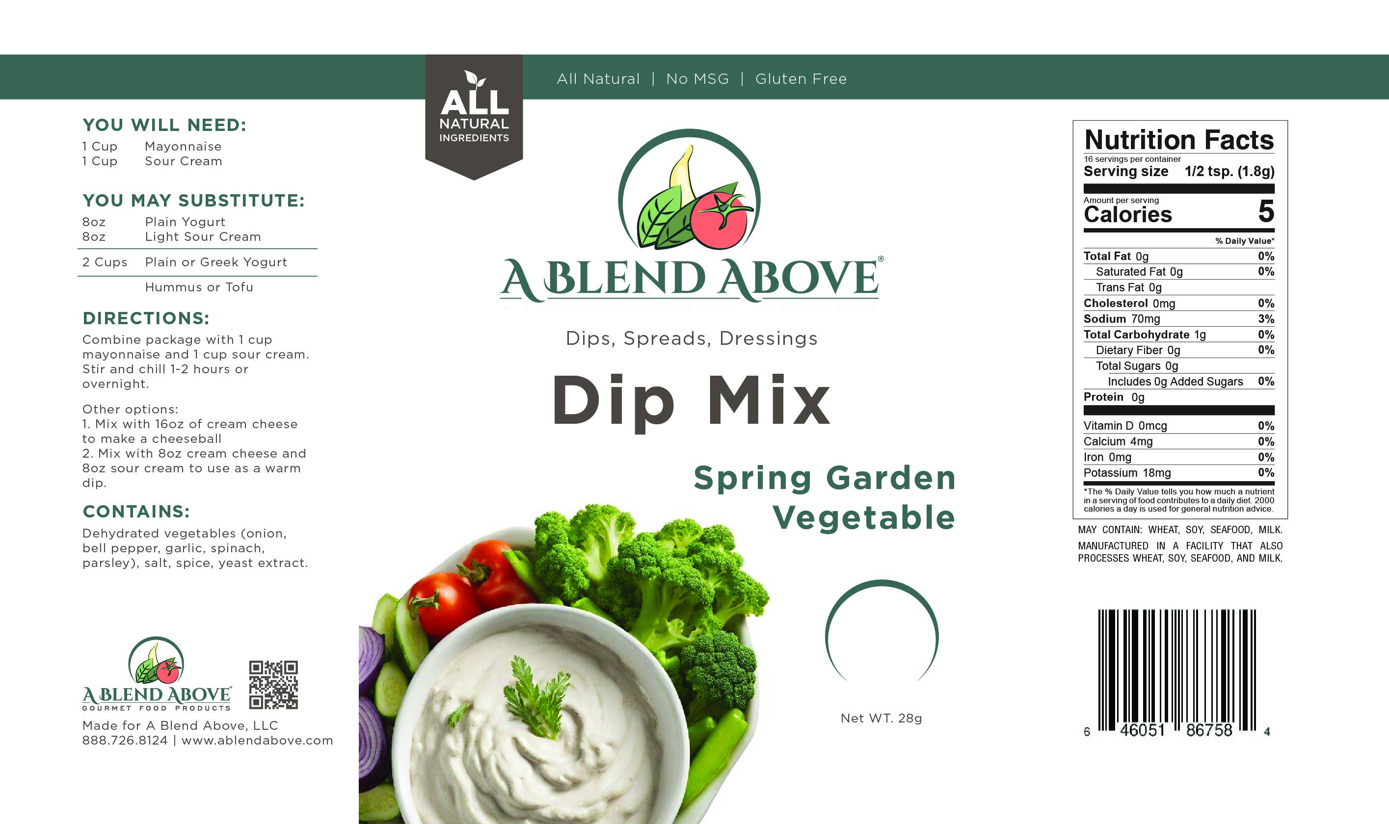 A Blend Above - Wholesale Dip - Groentedipmix voor lentetuin1