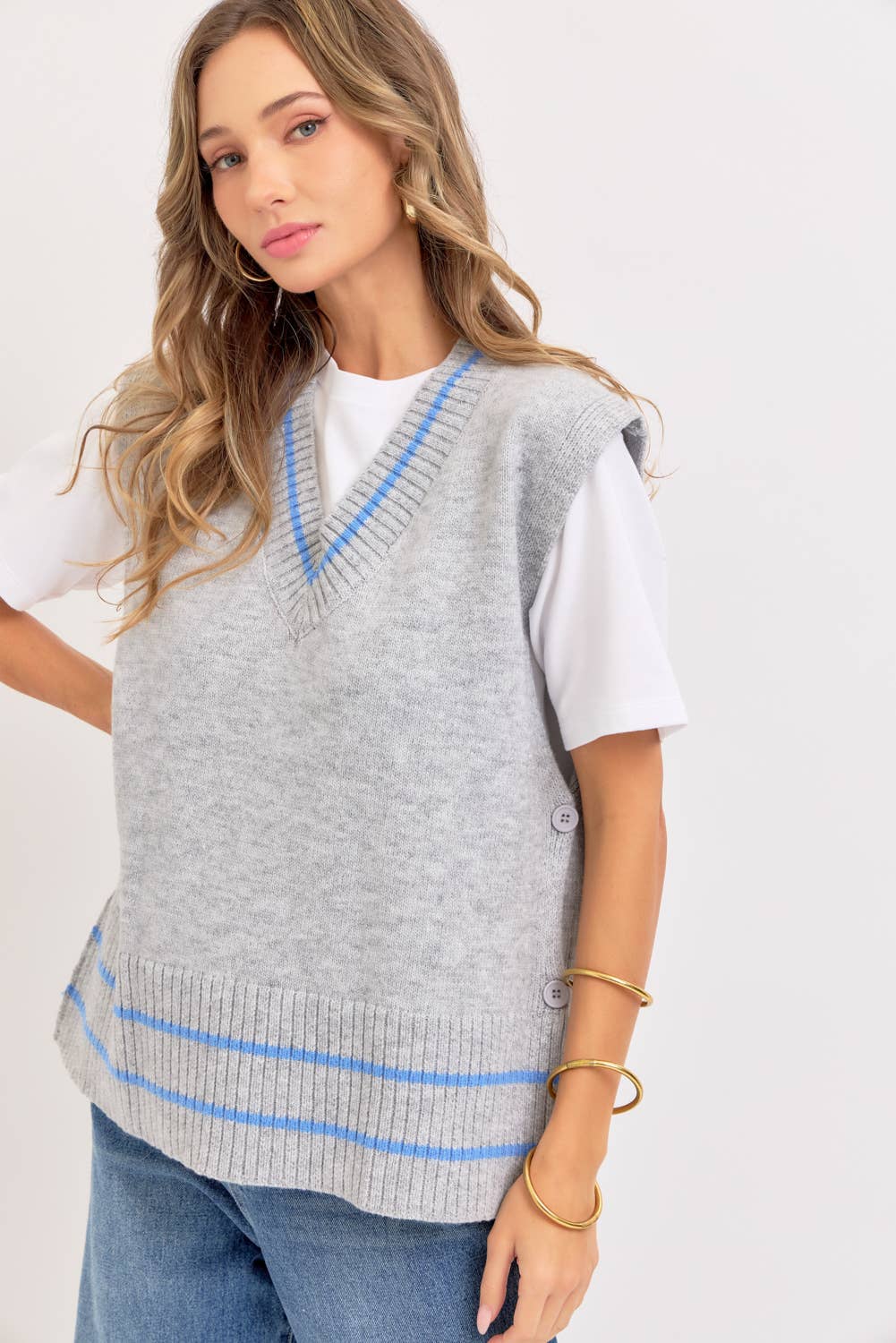 Sweet Lovely by Jen - Wholesale Knit Sweater - Women's - EFFORTLESSLY ESSENTIAL KNIT TOP/VEST22