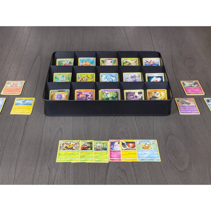 Kurated Korner - Wholesale Card Game - Toy Vault Enamelware Card Sorting Tray (15-Slot)