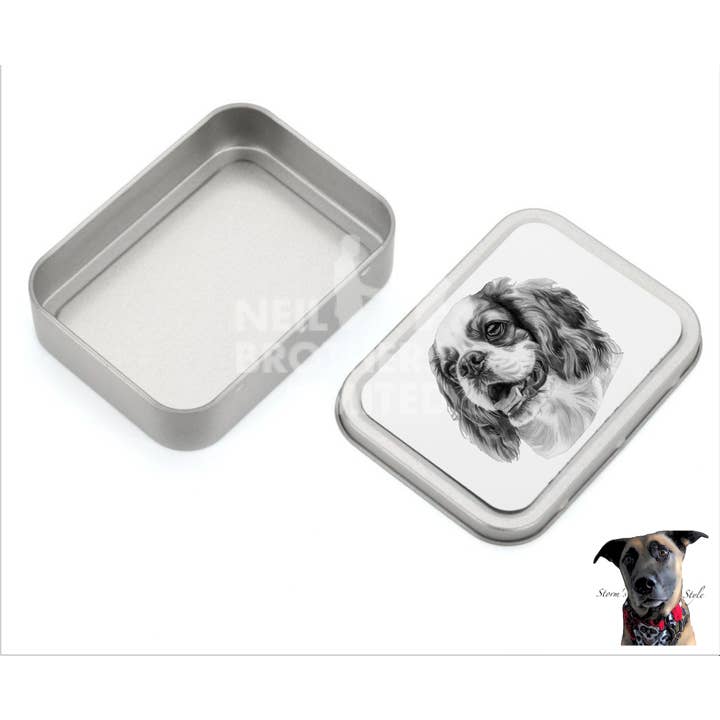 Storms Style - Wholesale Pet Treat Jar - Dog - Black and Grey Small Dog Metal Treat Tin - lots of breeds29