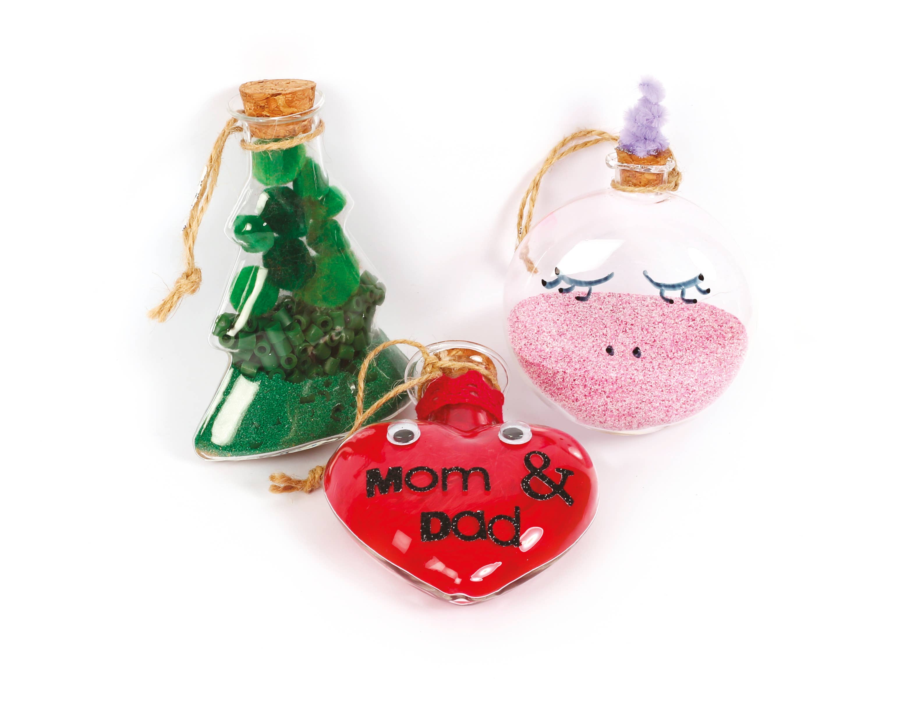Graine Créative - Wholesale Christmas Decoration - 8X9X4CM GLASS CHRISTMAS BOTTLE1