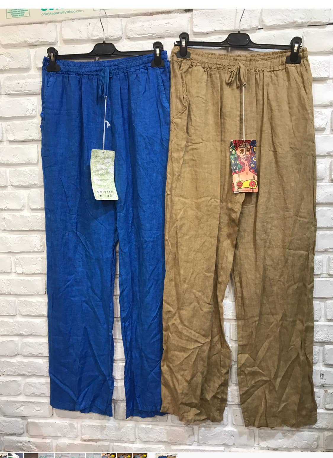 la maison des fibres naturelles - Wholesale Pants - Women's - Straight linen trousers 630132 100% linen18