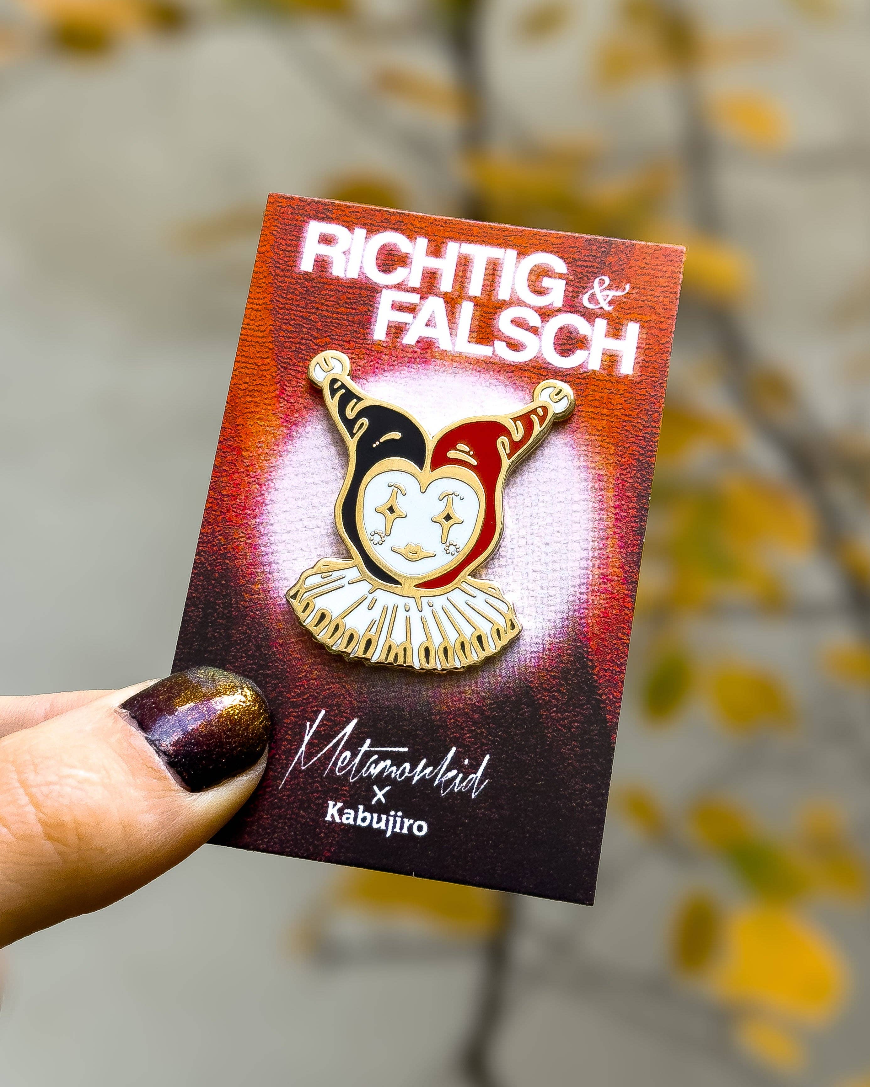 Kabujiro - Wholesale Lapel Pin/Button - Jester – Metamorkid x Kabujiro Enamel Pin