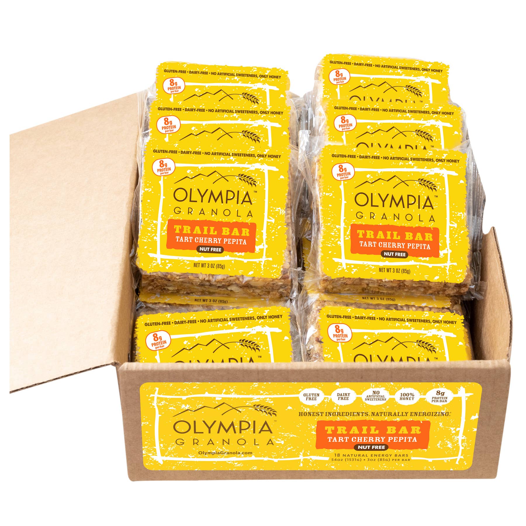 Olympia Granola - Vente Barres de céréales - Barre granola Olympia, tarte aux cerises et à la pépita Trail Bar2