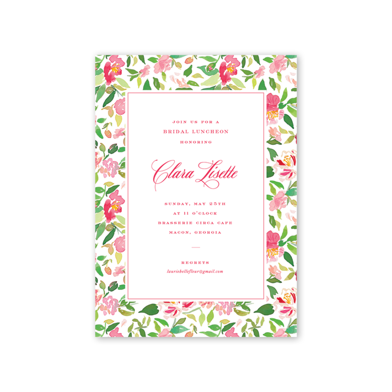 Dogwood Hill - Wholesale Invitations - Eugenia's Garden Boxed Invitation1