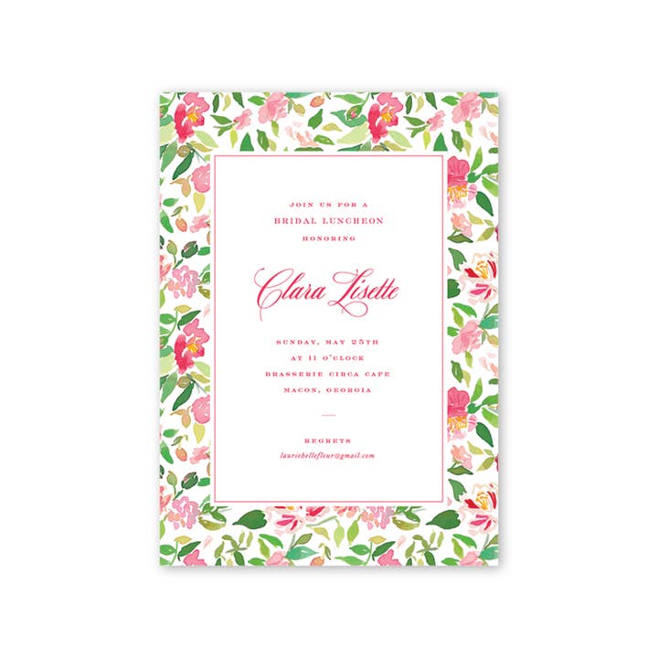 Dogwood Hill - Wholesale Invitations - Eugenia's Garden Boxed Invitation1