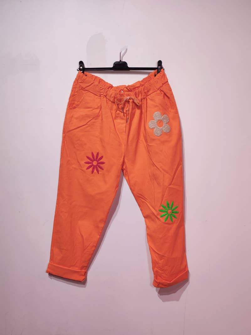 Pomelo paris - Wholesale Pants - Women's - MOON PANTS 3 FLOWERS0