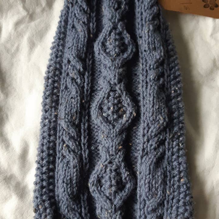 Leni Knits Limited - Wholesale Pet Sweater - Dog - Aran Diamond Cable Knit Dog Sweater