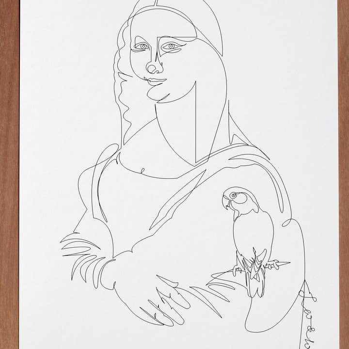 Cosette et les lys - Wholesale Art Print - Lovebirds — Fine Art Illustration — A3 Print1