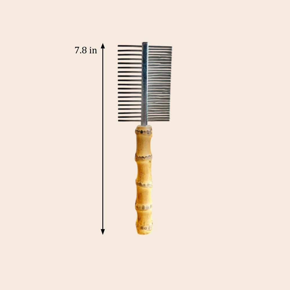 Bamboo Switch - Wholesale Huisdierenborstel - Kat/Hond - Dubbelzijdige vlooienkam voor honden en huisdieren | Bestseller1