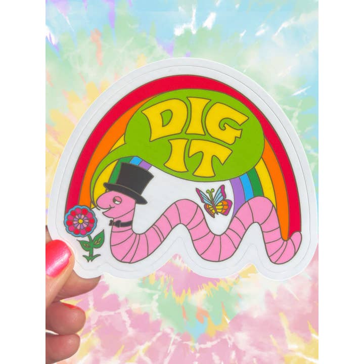 Astral Weekend - Wholesale Sticker - Dig It Worm STICKER 3 Inch