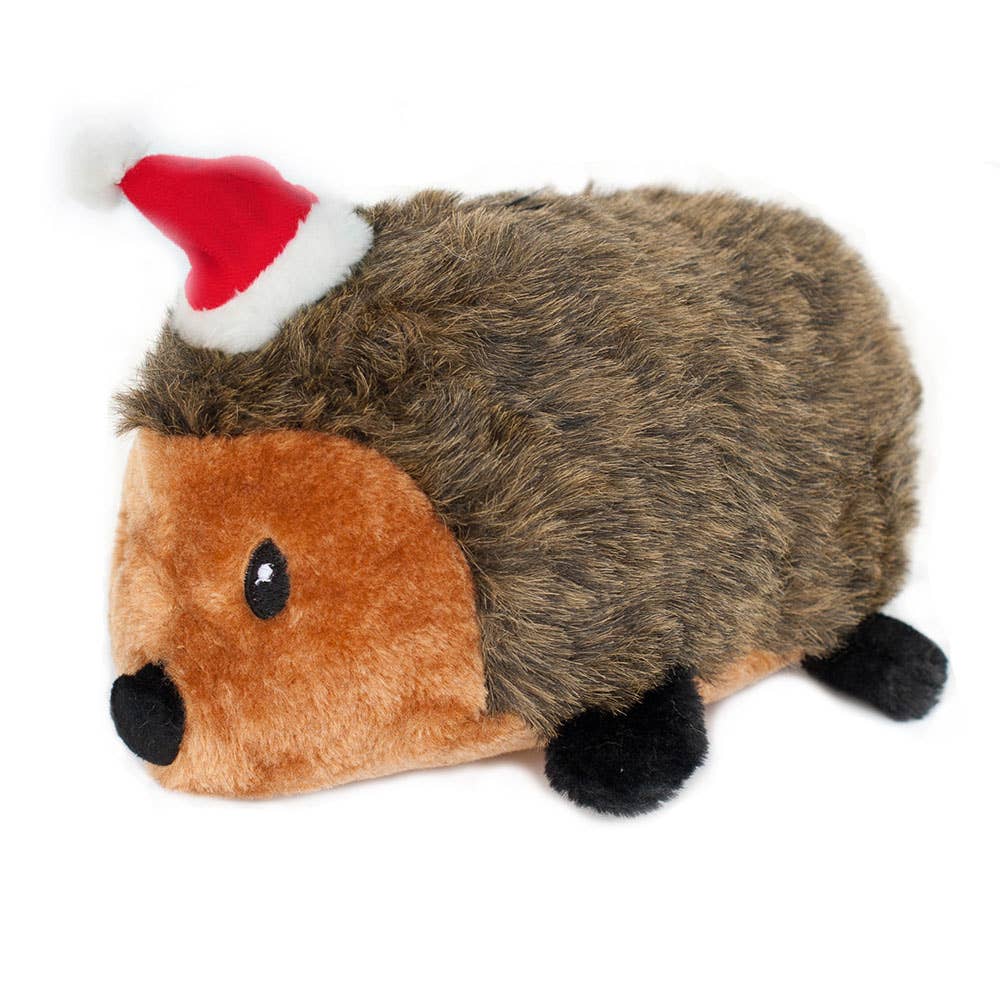 ZippyPaws – Großhandel Plüschtier – Hund – Holiday Hedgehog – Weihnachtsspielzeug für Hunde2
