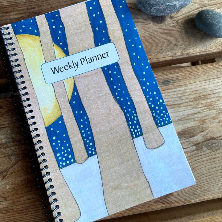 Weekly Planner - undated - 52 weeks, illustrated pages for wholesale by Christi Sobel