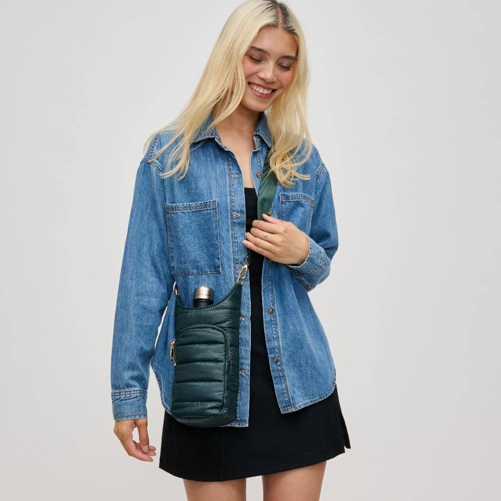 Urban Expressions - Wholesale Crossbody Bag - Women's - Jace Water Bottle Nylon Puffer Crossbody1