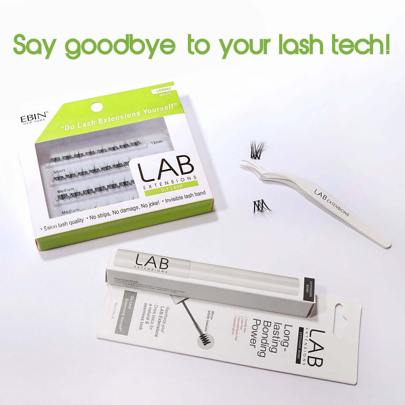 EBIN NEW YORK - Wholesale False/Fake Eyelashes - LAB Extensions DIY Lashes1