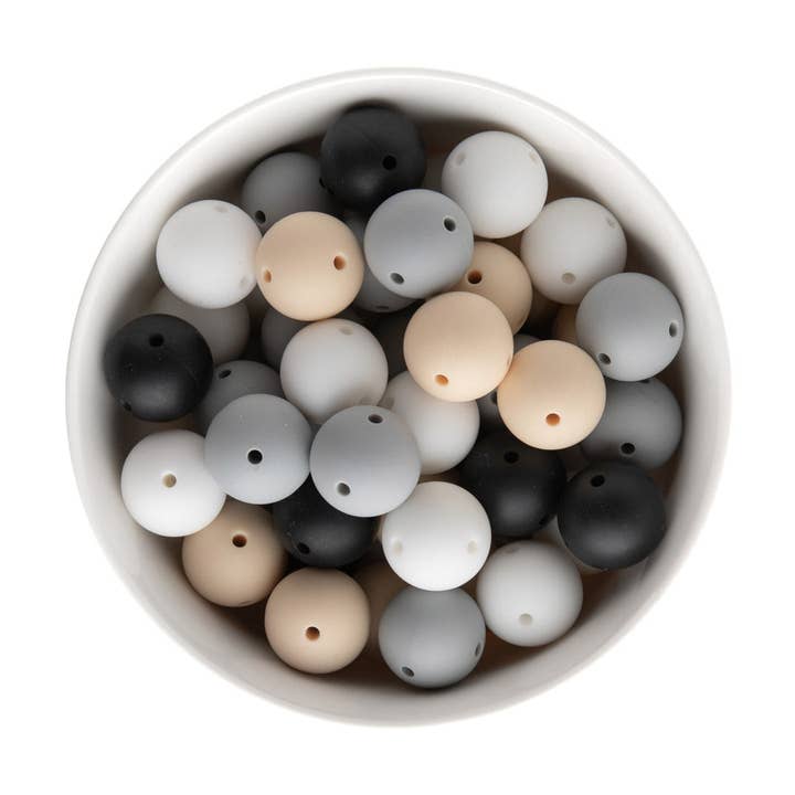 Cara & Co Silicone Craft Supply – wholesale Beads – Double Hole Silicone Round Beads