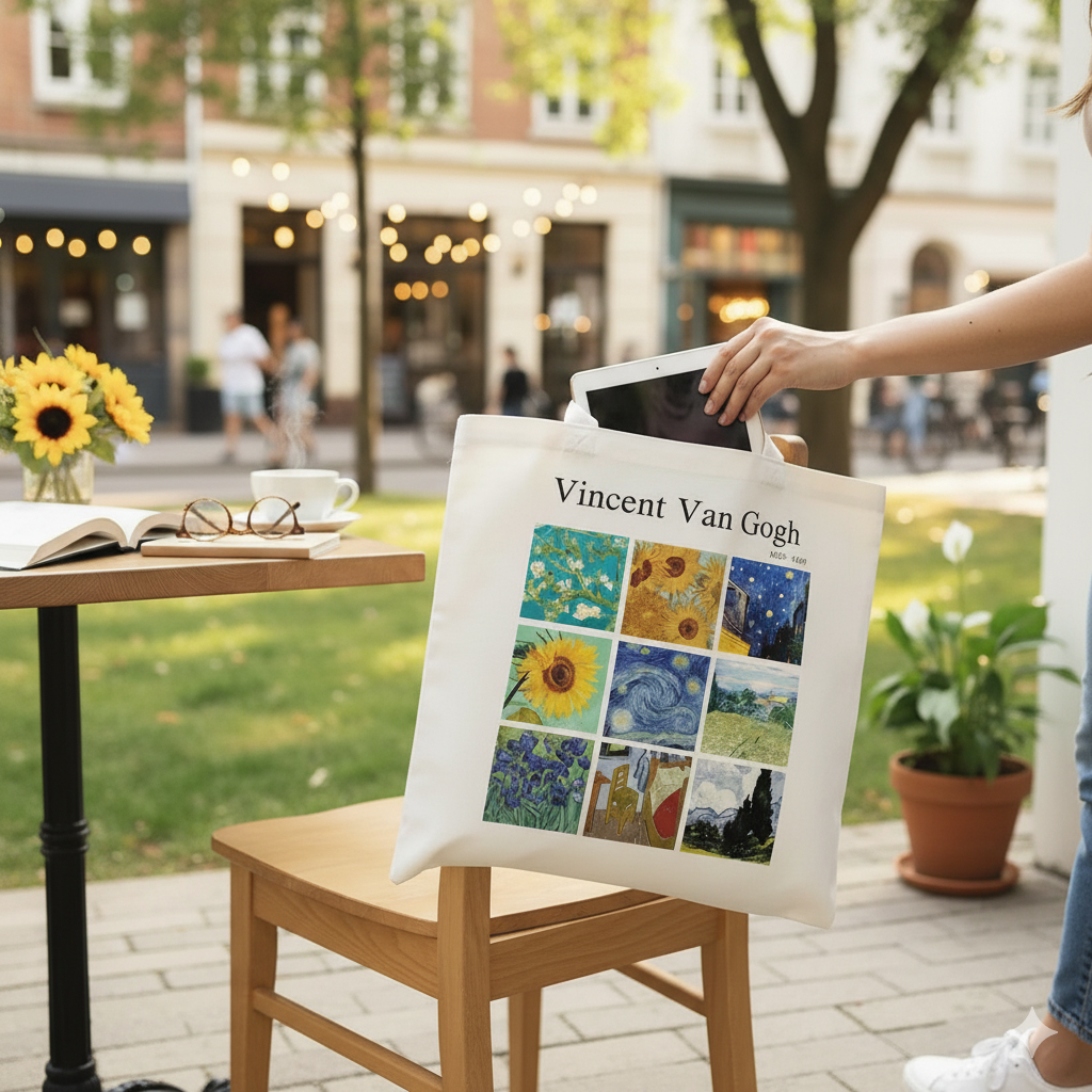 Magnifique Hearts - Vendita all'ingrosso Borsa tote - Donna - Borsa Artistica Vincent Van Gogh – Poliestere, 15"1