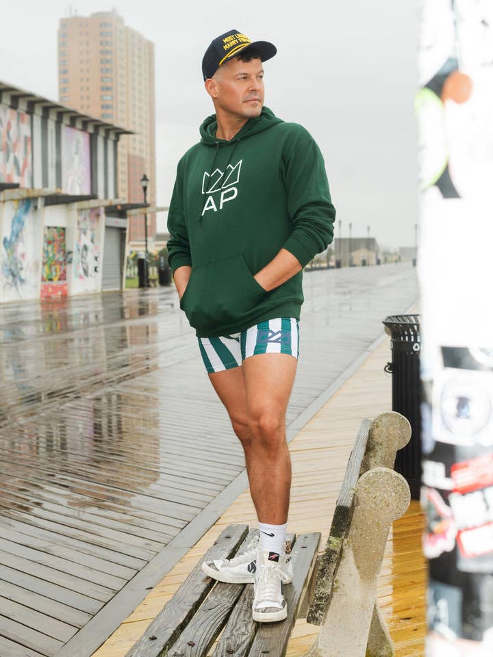 Short de cycliste rayé CTS pour la vente par Chris Turk Swim