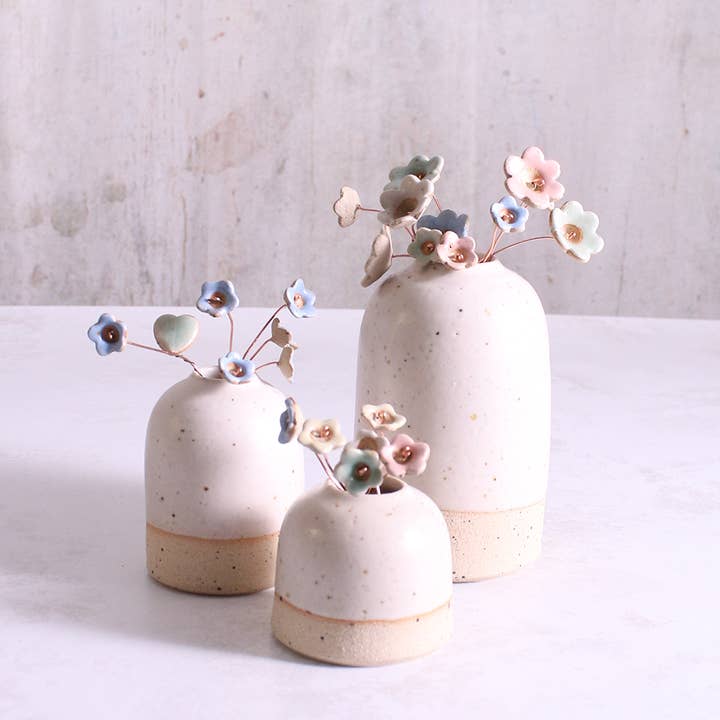 Habulous - Vendita all'ingrosso Fiori finti - Mini steli decorativi in ceramica per fiori e boccioli