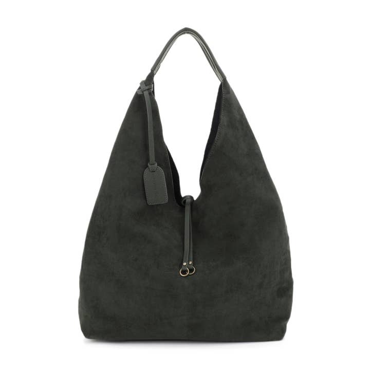 MiMi Wholesale - Wholesale Tote Bag - Women's - SF84303 Misty Faux Suede Hobo Tote Bag2