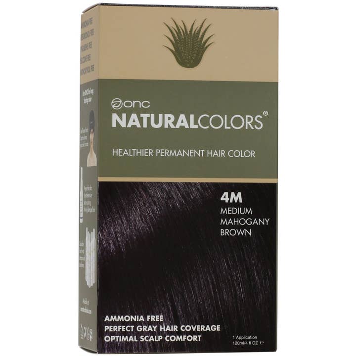 4M Medium Mahogany Brown Heat Activated Hair Dye With Organi for wholesale by Organic Natural Colors