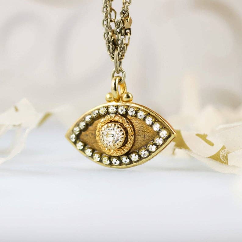 Michal Golan Jewelry - Wholesale Pendant/Charm Necklace - Classic Gold Evil Eye Necklace2