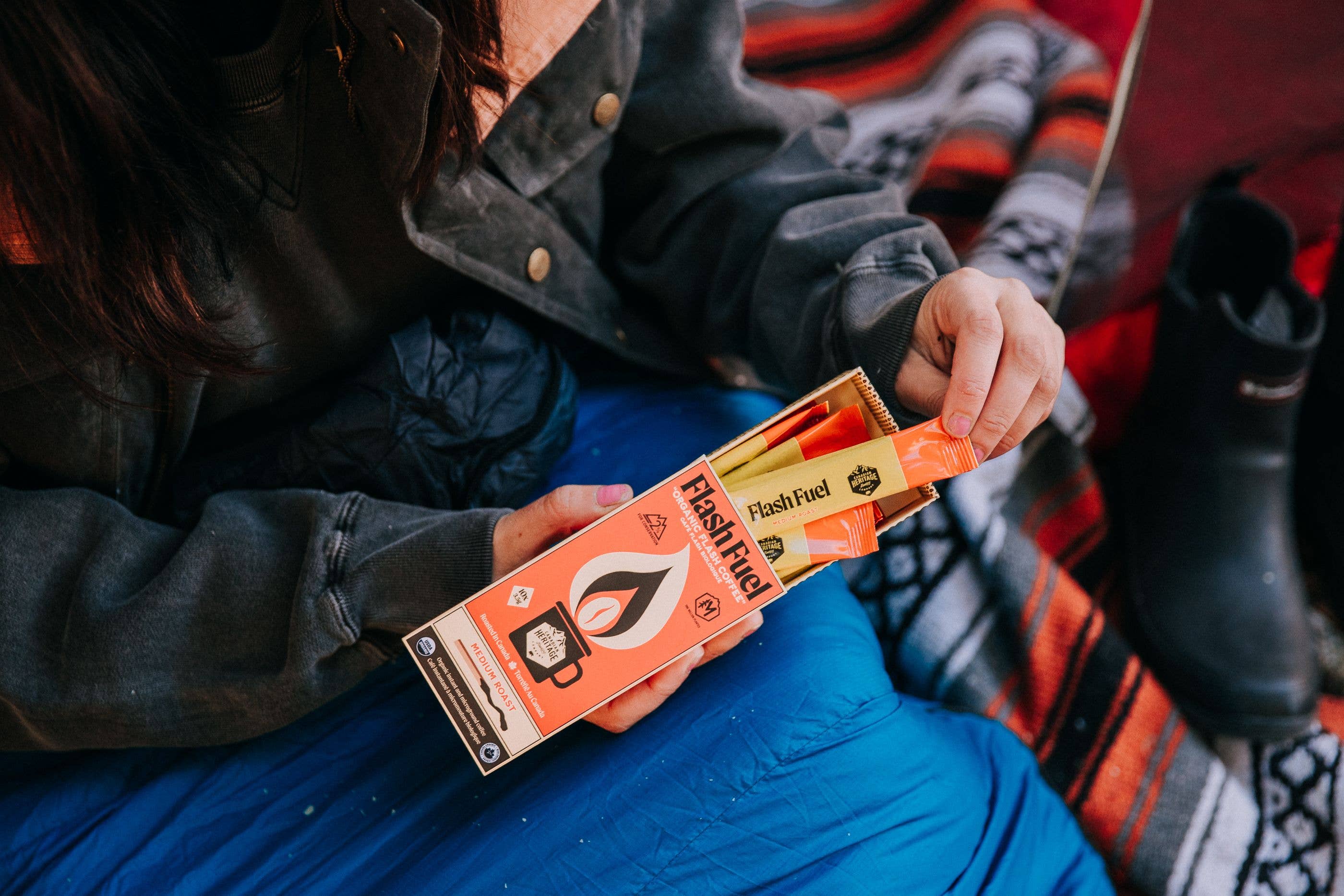 Canadian Heritage Roasting Company - Wholesale Instant Coffee/Espresso - Flash Fuel Organic Instant Coffee - Matchbox - Medium Roast5