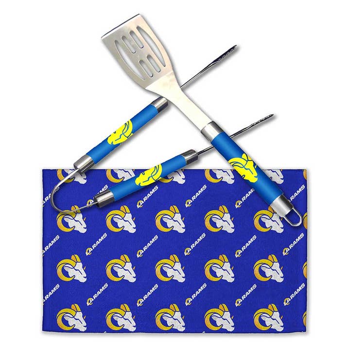 The Northwest Group - Wholesale Outdoor Grill Tools - NFL Los Angeles Rams BBQ Grill Utensil Set