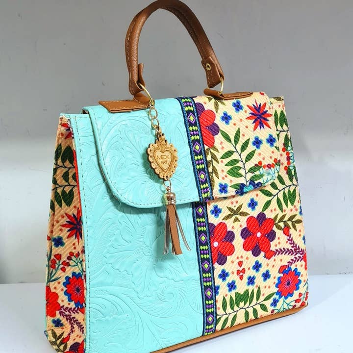 GMCE Global Trading, LLC - Wholesale Backpack - Women's - Handcrafted Artisan Backpack Embroidered Jute 9