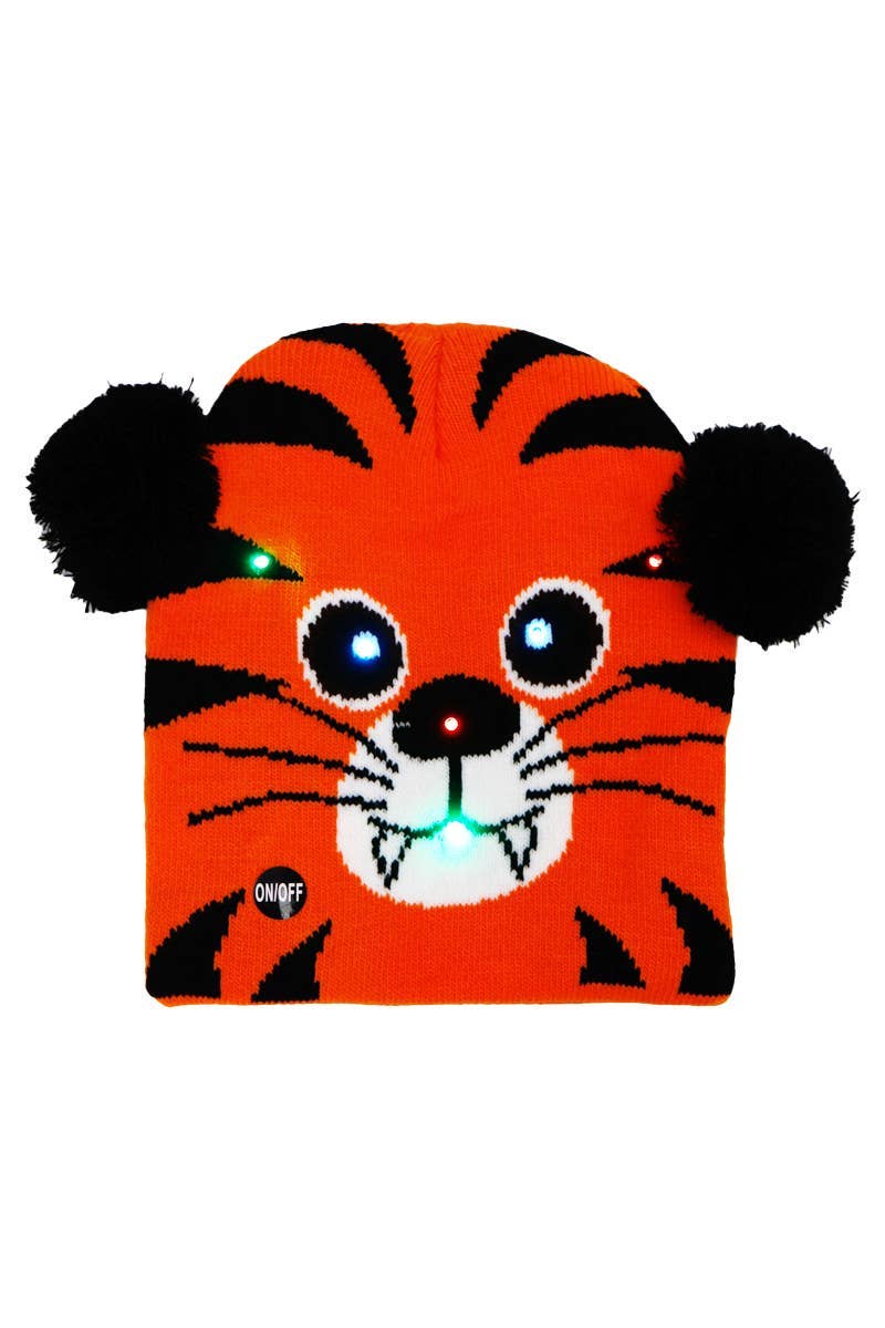 ASSORTED Little Boys Animal Pals Led Light-up Short Beanie for wholesale on Faire9