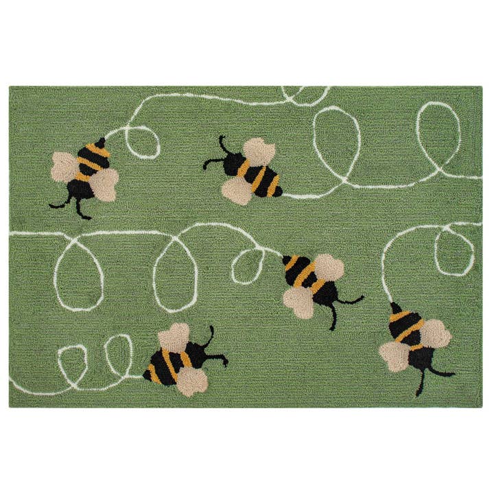 Frontporch Buzzy Bees Indoor/Outdoor Rug for wholesale by Liora Manne