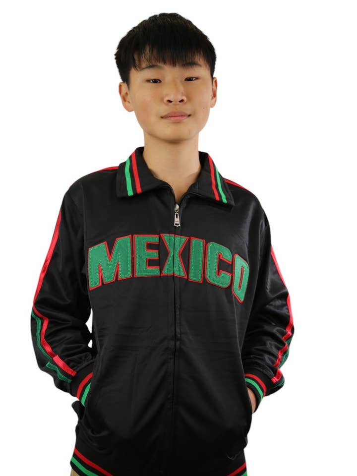 Lime Tree Clothing Inc. - Wholesale Athletic Jacket - Kids - Kid's Mexico Track Jacket (2-16) - Stylish & Comfortable