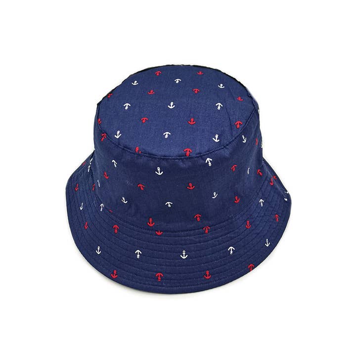 Hana - Wholesale Bucket Hat - Women's - Anchor Pattern Print Bucket Hat8
