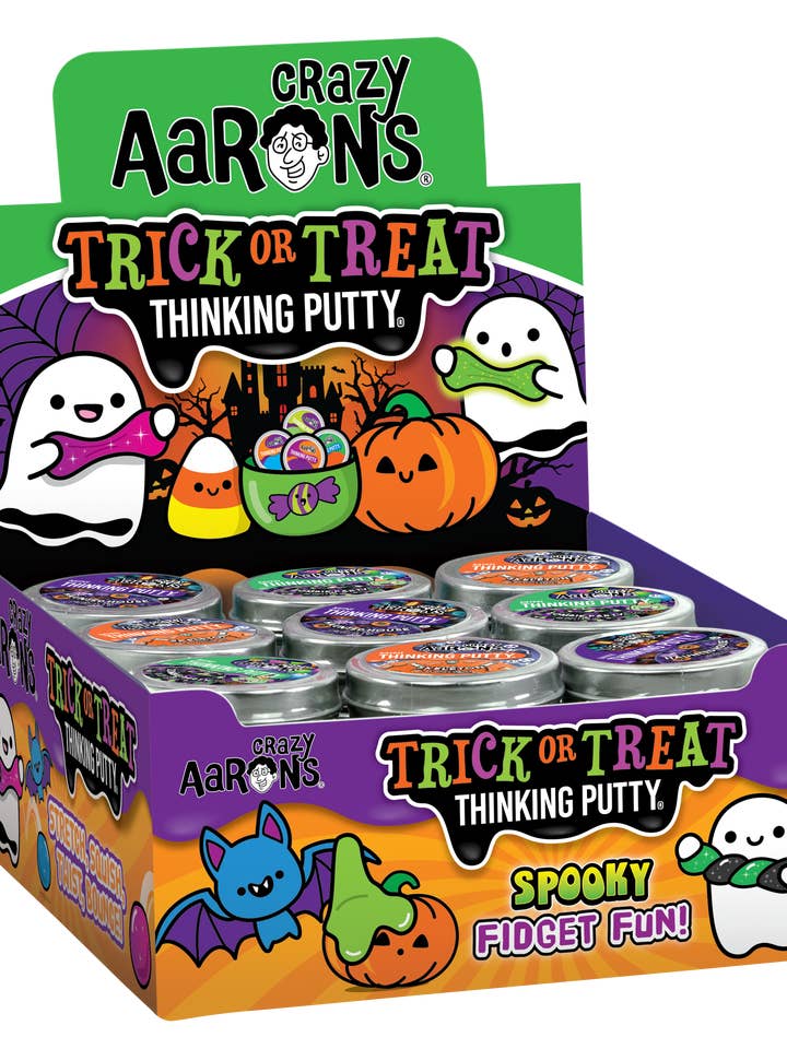 Puttyworld 36 Count Halloween Mini Tin Assortment for wholesale by Crazy Aaron's